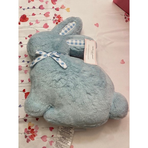 Cupcakes and Cashmere Blue Easter Bunny Pillow - Picture 2 of 7